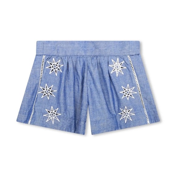 Chloe Other - Chloe Light Blue Star Embroidered Bermudas